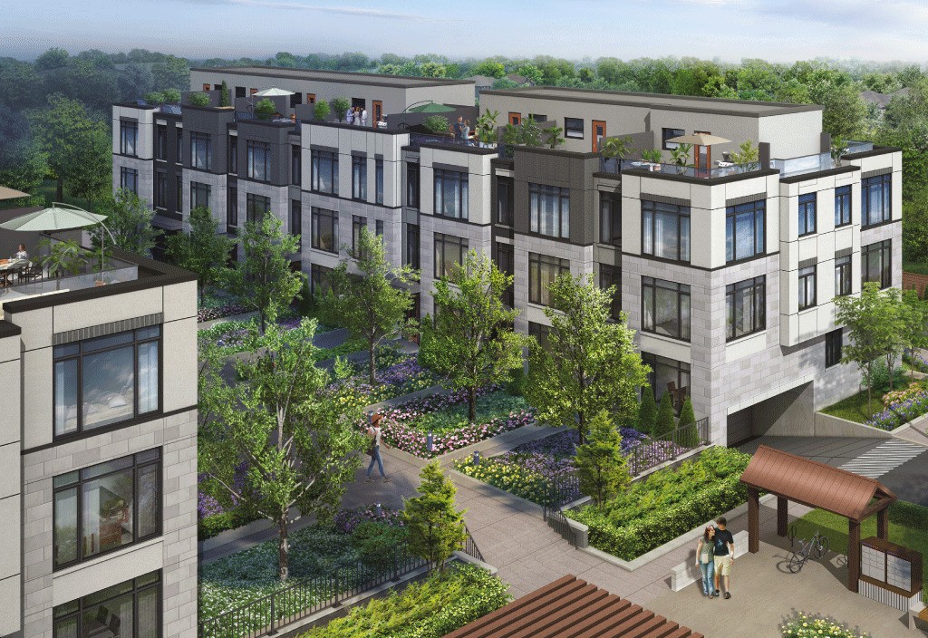 Eleven Altamont Towns rendering by Heathwood Homes